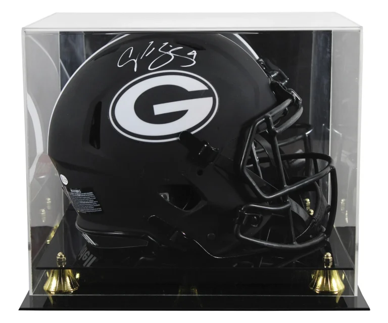 Georgia Champ Bailey Signed Eclipse F/S Speed Proline Helmet W/ Case BAS Witness