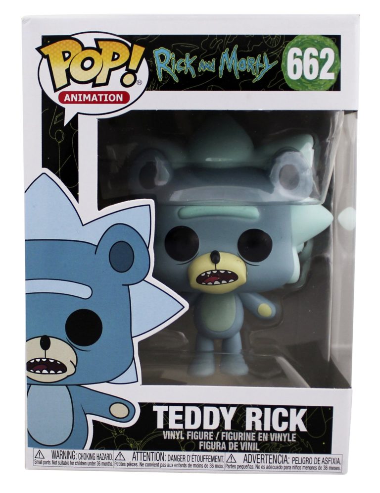 Rick And Morty Teddy Rick #662 Funko Pop Vinyl Figure Un-signed