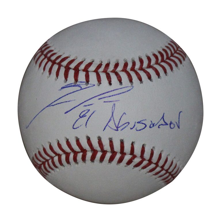 Ronald Acuna Autographed Atlanta Braves OML Baseball El Abusador BAS 31660