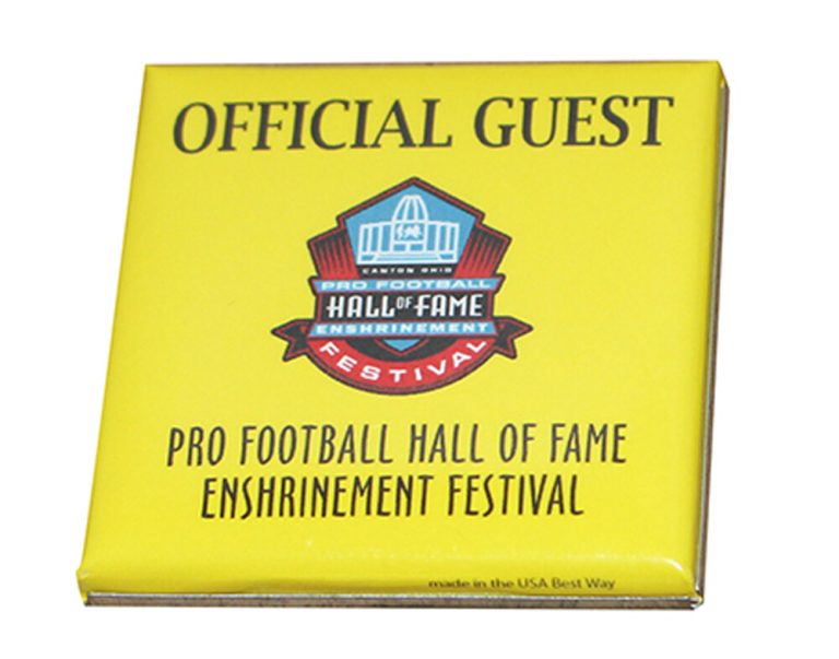 Hall Of Fame Enshrinement Official Guest Button Pin 31794