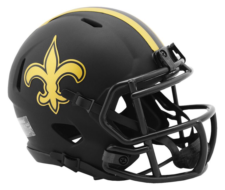 New Orleans Saints Eclipse Speed Mini Helmet Riddell New In Box 26984