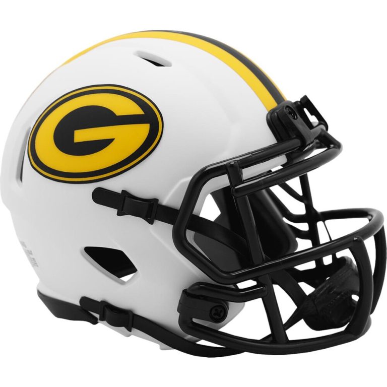 Green Bay Packers Lunar Speed Mini Helmet Riddell New In Box 28703