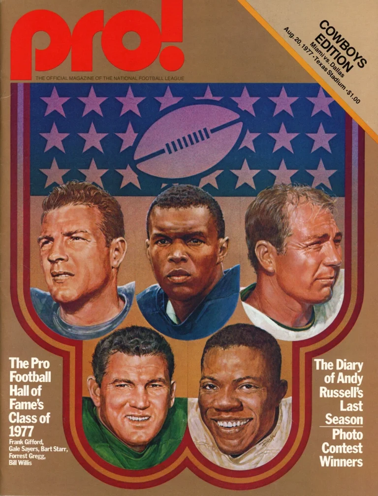 1977 Pro! Hall Of Fame Magazine 38326