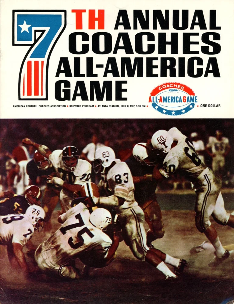 7th Annual All America Game July 1967 Program 38391