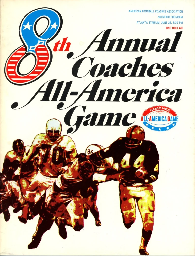 8th Annual All America Game June 1968 Program 38392