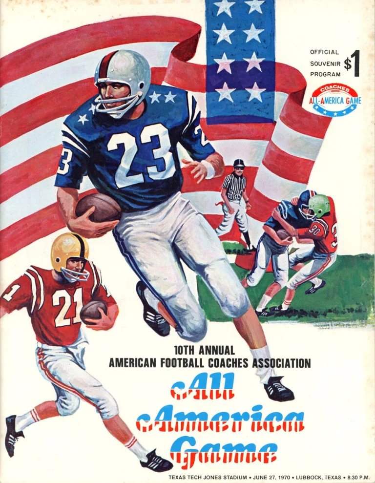 10th Annual All America Game June 1970 Program 38393