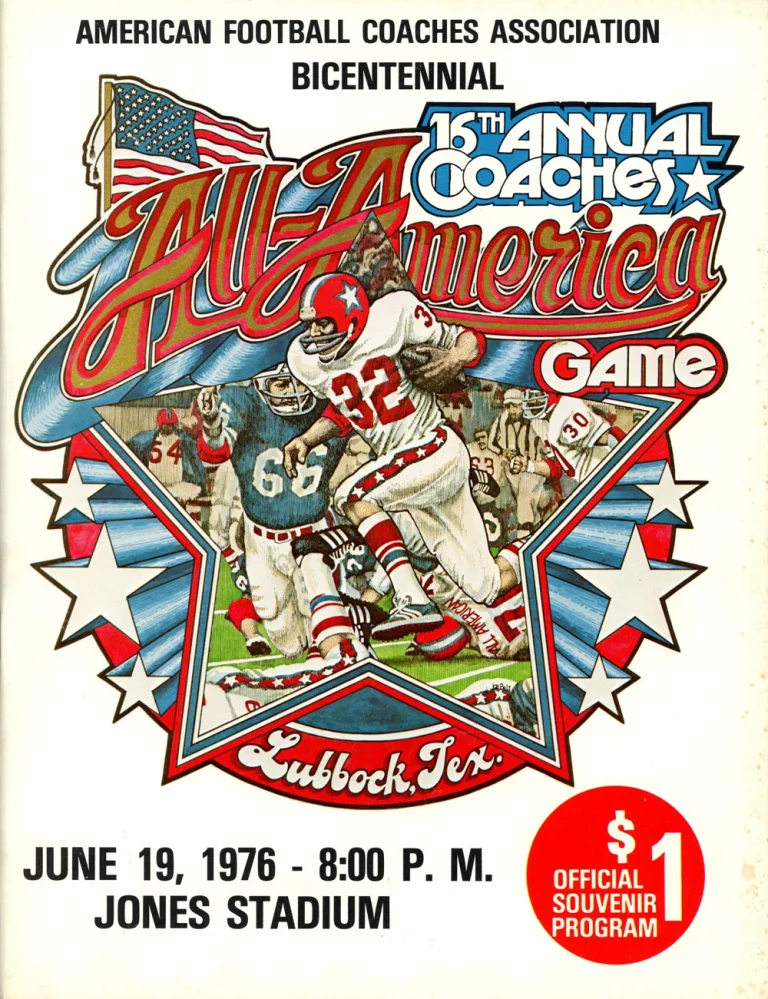16th Annual All America Game June 1976 Program 38395