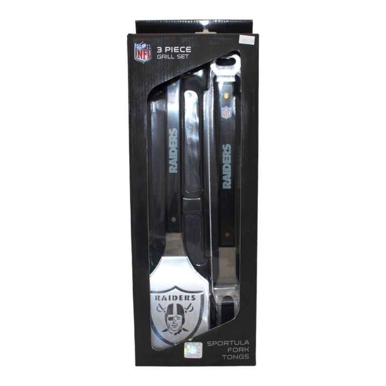 Oakland Raiders Sportula 3 Piece Grill Set 15850