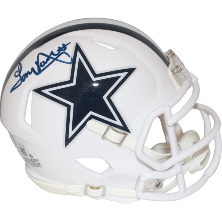 Tony Dosett Signed Dallas Cowboys 22 Alt Mini Helmet Beckett 40982