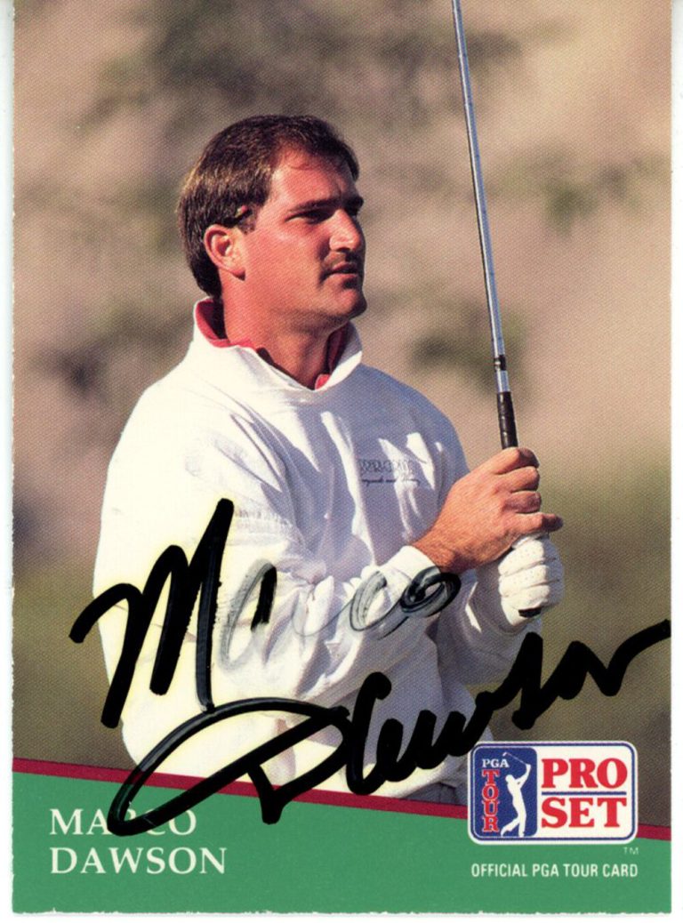 Marco Dawson Autographed 1991 Pro Set #118 Trading Card Beckett 44846
