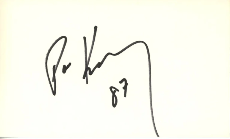 Pat Kelly Autographed/Signed Denver Broncos Index Card Beckett 45368
