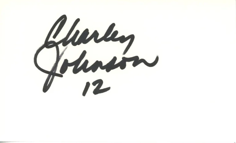 Charley Johnson Autographed St Louis Cardinals Index Card Beckett 45382