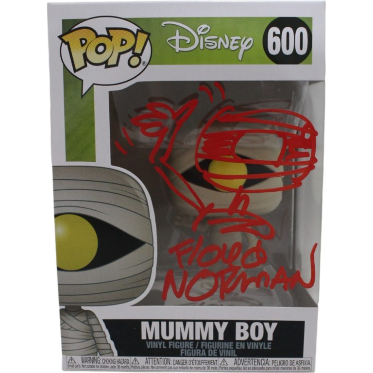 Floyd Norman Autographed Disney Mummy Boy Funko Pop! #600 Beckett 46764