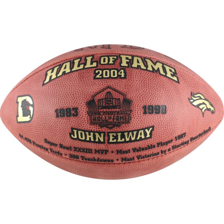 John Elway Denver Broncos Hall of Fame Unautographed Wilson Football As Is 50118