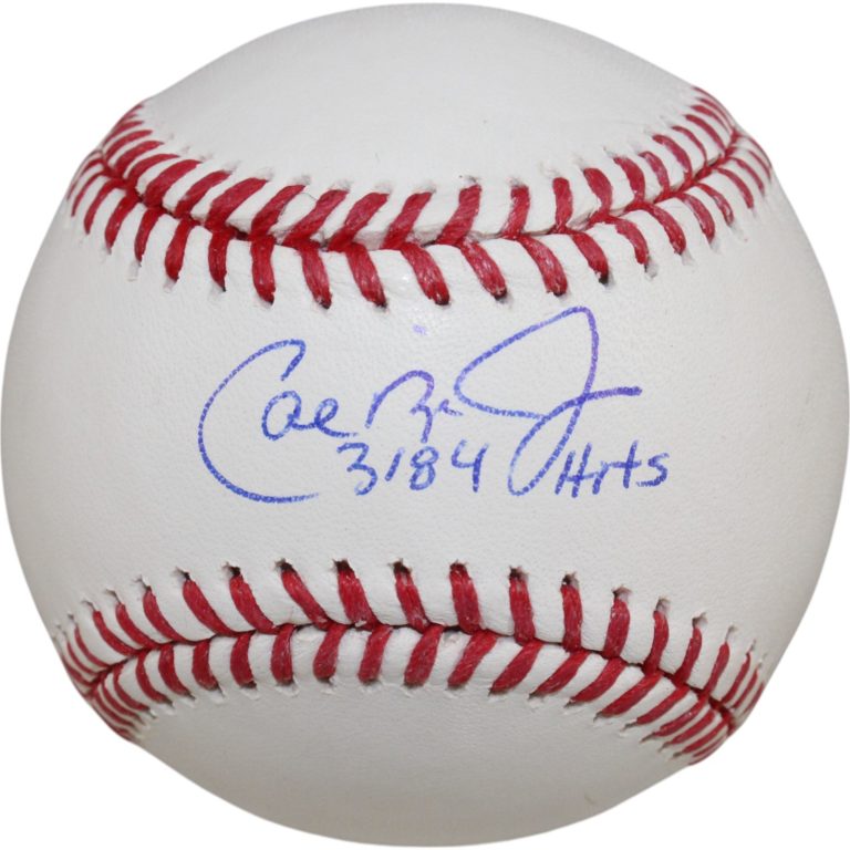 Cal Ripken Autographed Baltimore Orioles OML Baseball 3184 Hits Fanatics 50823