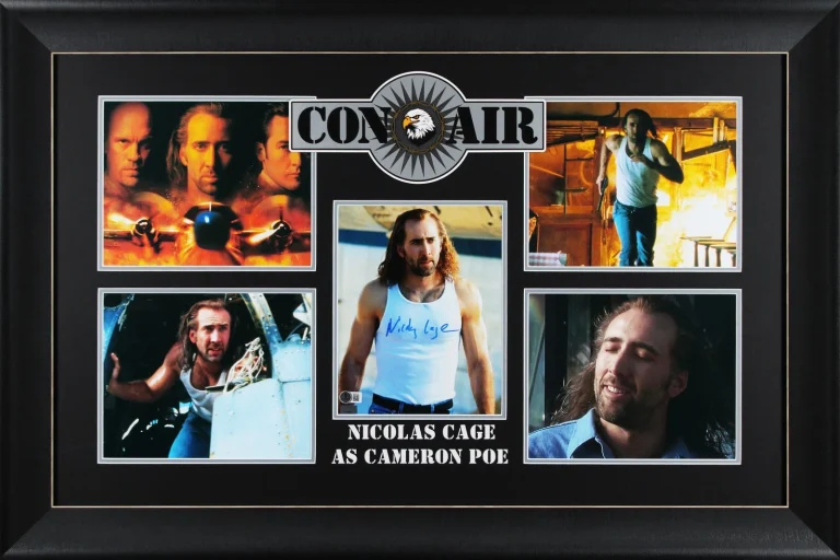 Nicolas Cage Con Air Authentic Signed 8x10 Framed Photo Autographed BAS #BR85792