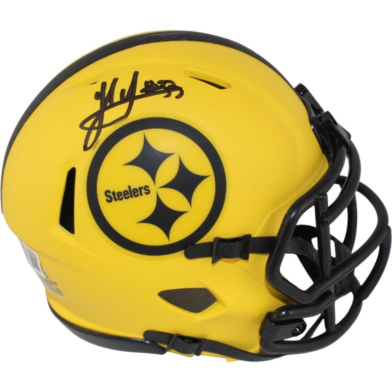 Jack Sawyer Autographed Pittsburgh Steelers Rave Mini Helmet Beckett 53668