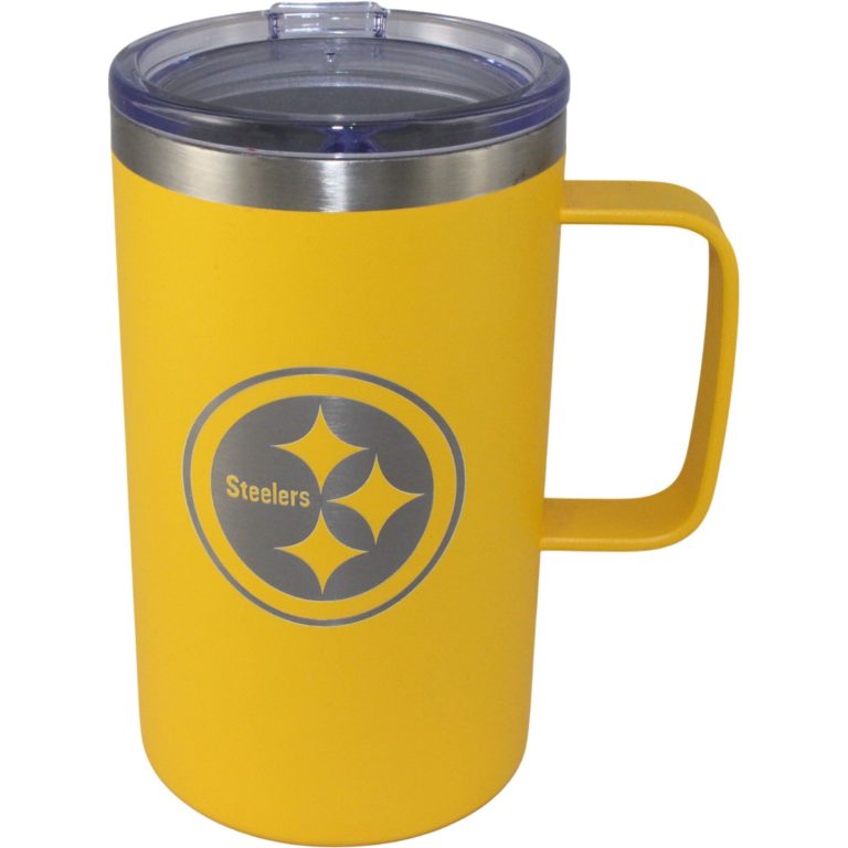 Pittsburgh Steelers NFL Drinkware 18 Ounce Yellow Hustle Insulated Mug 34561
