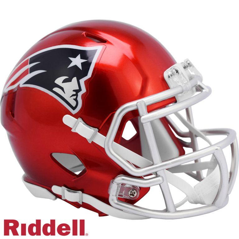 New England Patriots Flash Speed Mini Helmet Riddell New In Box 30730
