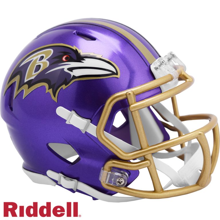 Baltimore Ravens Flash Speed Mini Helmet Riddell New In Box 30711