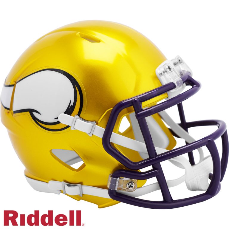Minnesota Vikings Flash Speed Mini Helmet Riddell New In Box 30729
