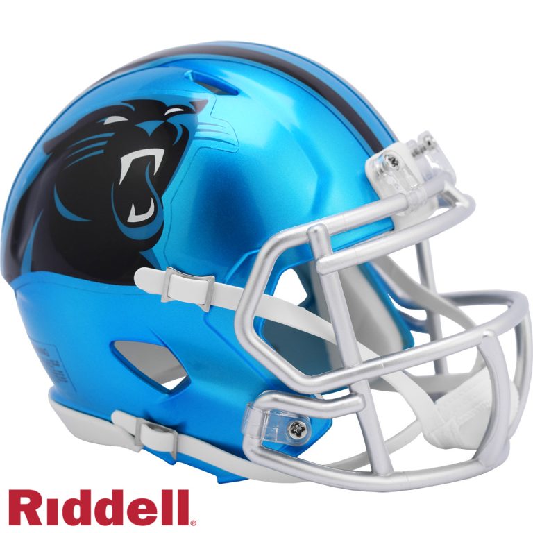 Carolina Panthers Flash Speed Mini Helmet Riddell New In Box 30713