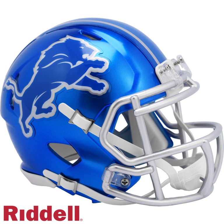 Detroit Lions Flash Speed Mini Helmet Riddell New In Box 30719