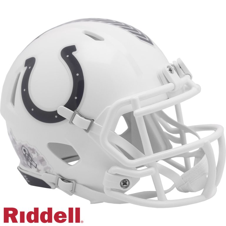 Indianapolis Colts Riddell New In Box 2024 Salute to Service Mini Helmet 48088