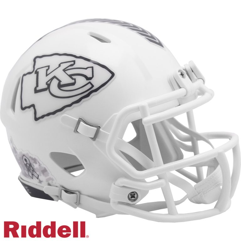 Kansas City Chiefs Riddell New In Box 2024 Salute to Service Mini Helmet 48178