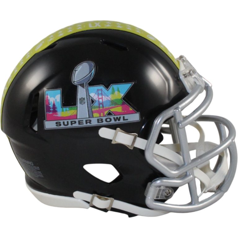 Super Bowl LX Seattle Seahawks vs Patriots Mini Helmet Riddell New In Box 54432