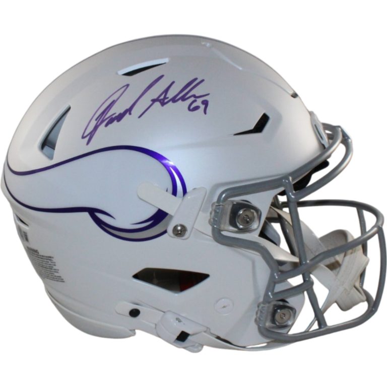 Jared Allen Autographed Minnesota Vikings Speedflex Alt Helmet Beckett W 55176
