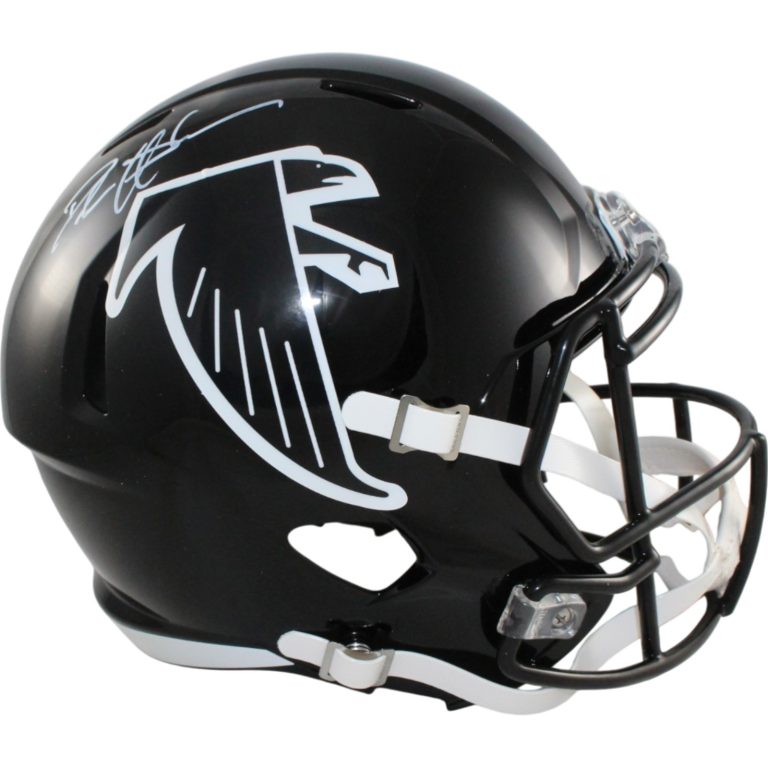 Deion Sanders Autographed Atlanta Falcons F/S TB Helmet Beckett Witness 55197