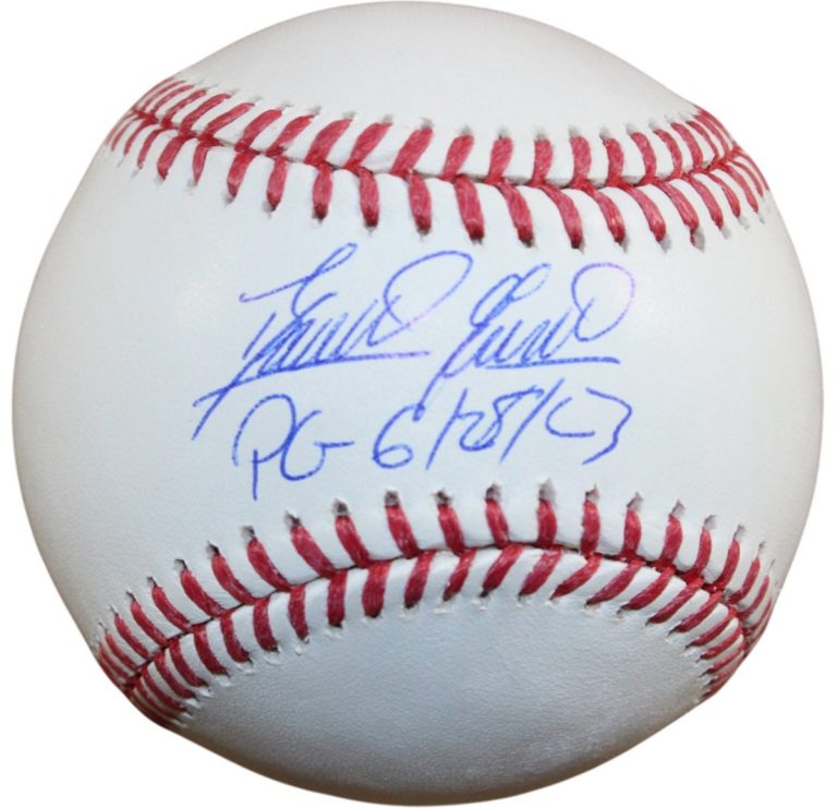 Domingo German Autographed New York Yankees OML Baseball PG Beckett WIT 55362