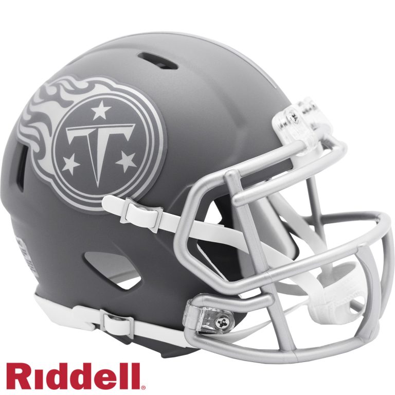 Tennessee Titans Slate Riddell Mini Helmet New In Box 47503