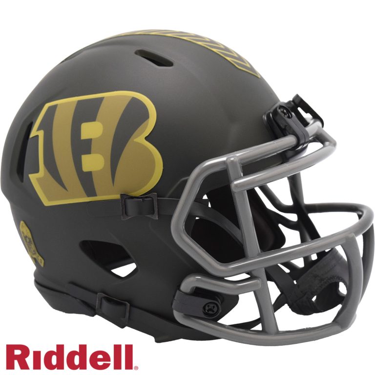 Cincinnatii Bengals 2025 Salute to Service Riddell Mini Helmet New In Box 54453
