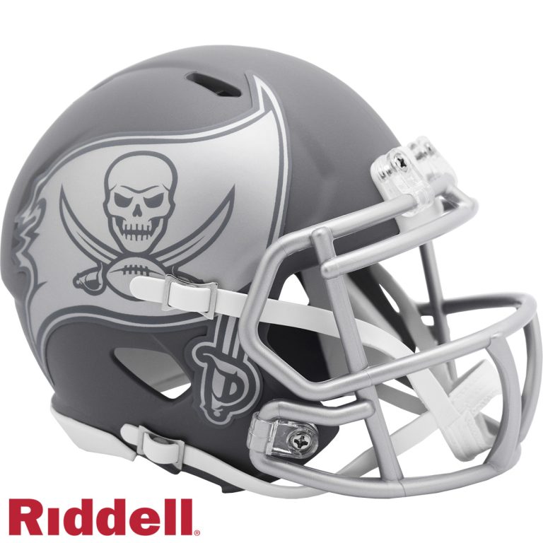 Tampa Bay Buccaneers Slate Riddell Mini Helmet New In Box 42151