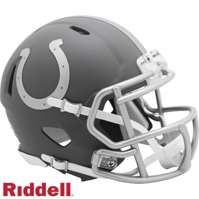Indianapolis Colts Slate Riddell Mini Helmet New In Box 43997