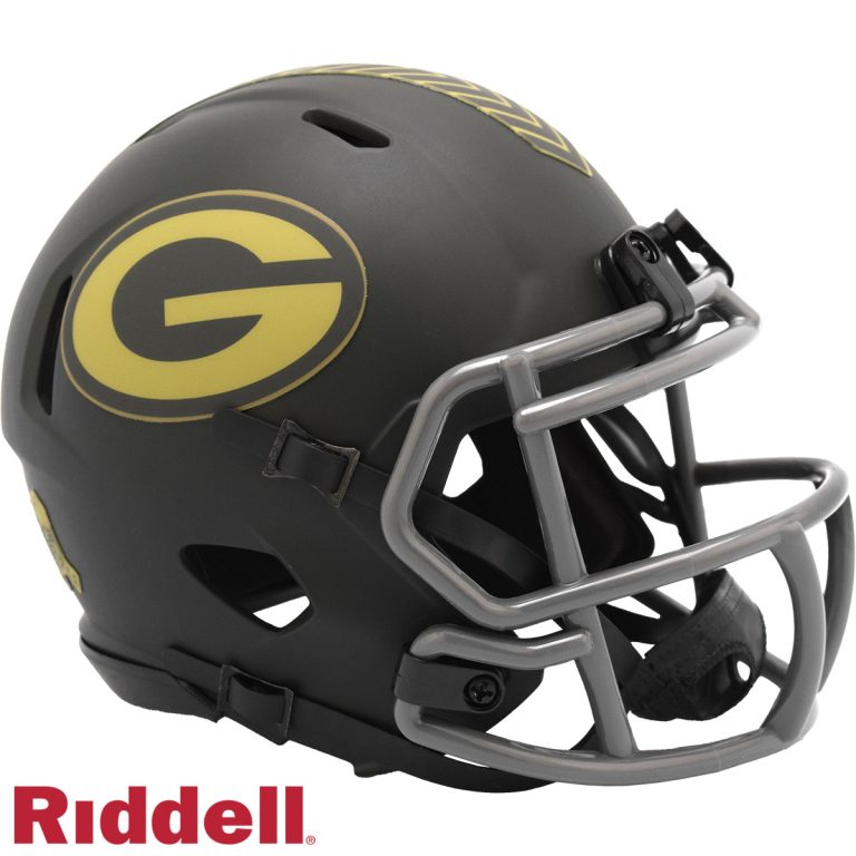 Green Bay Packers 2025 Salute to Service Riddell Mini Helmet New In Box 54454