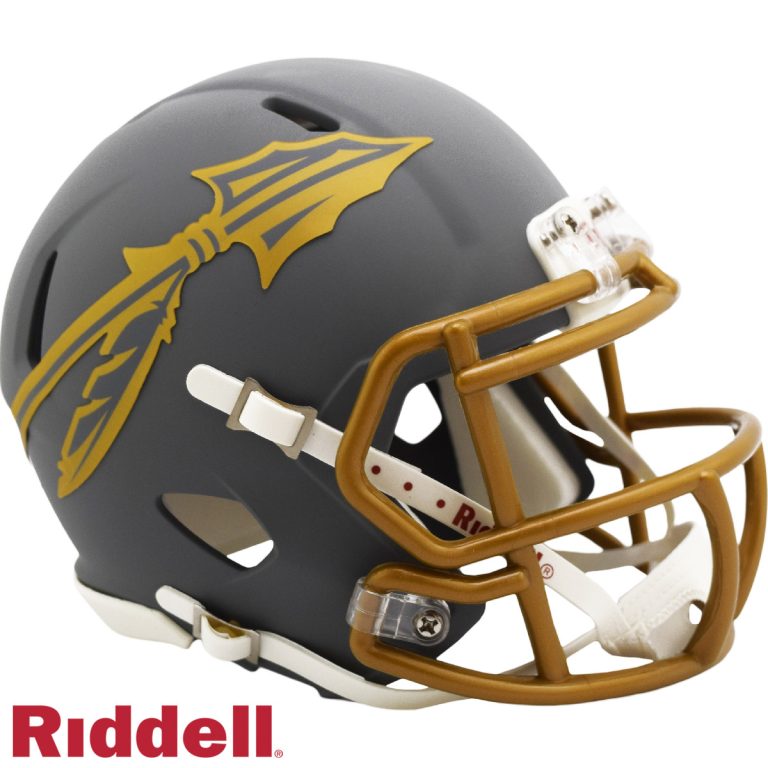 Florida State Seminoles Slate Riddell Mini Helmet New In Box 42154