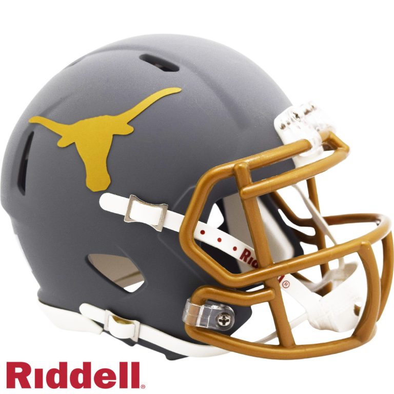 Texas Longhorns Slate Riddell Mini Helmet New In Box 47505