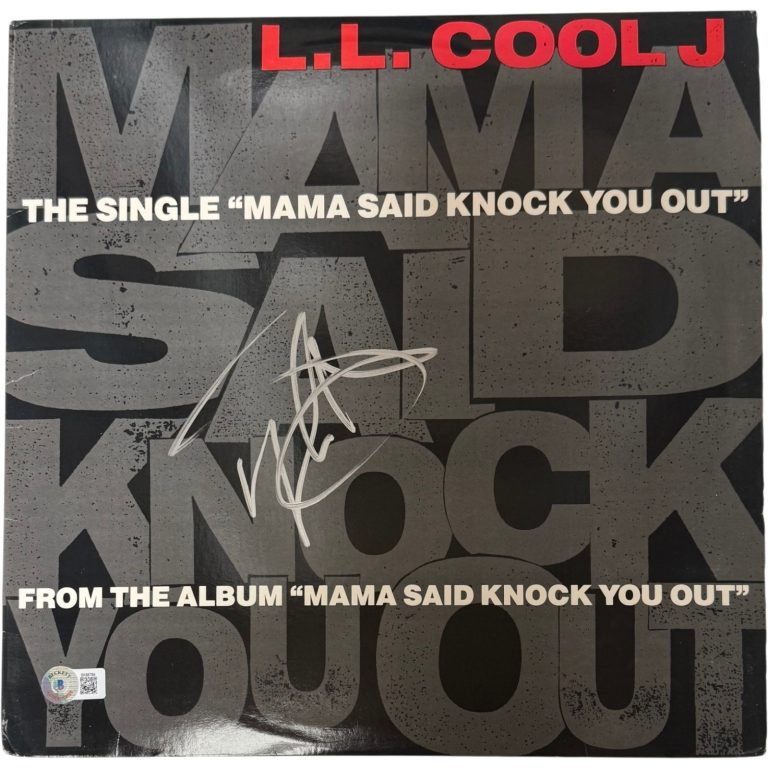 L.L. Cool J Autographed 1991 Mama Said Knock You Out Vinyl 12