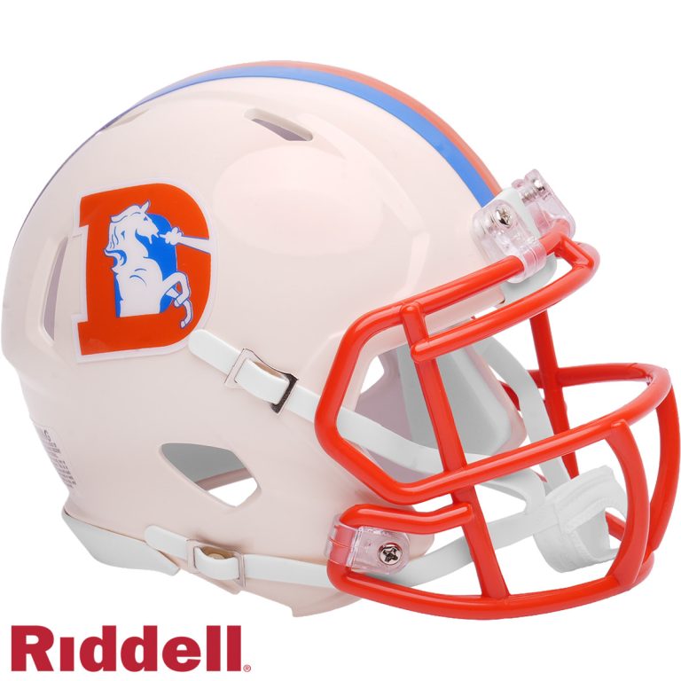 Denver Broncos Retro Riddell Mini Helmet New In Box 55578