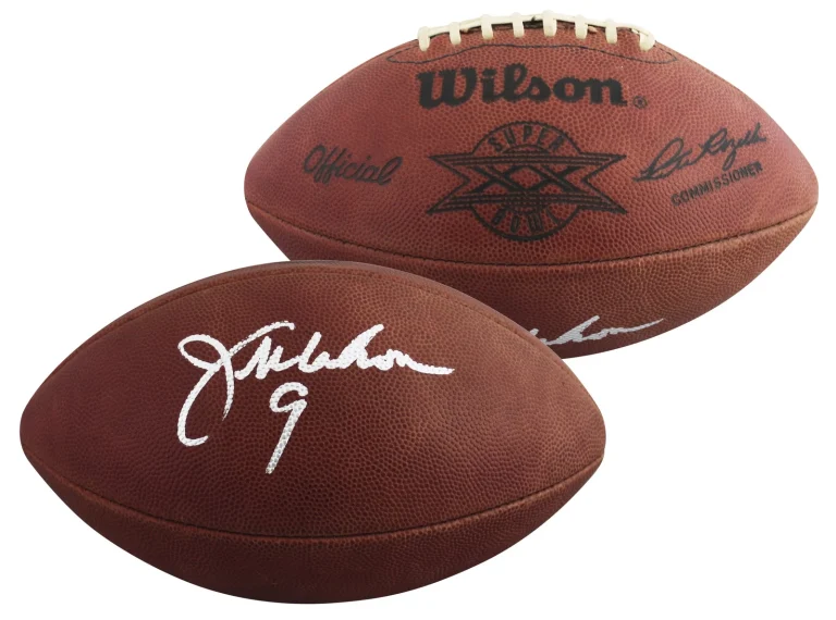 Bears Jim McMahon Signed SBl XX Logo Wilson 