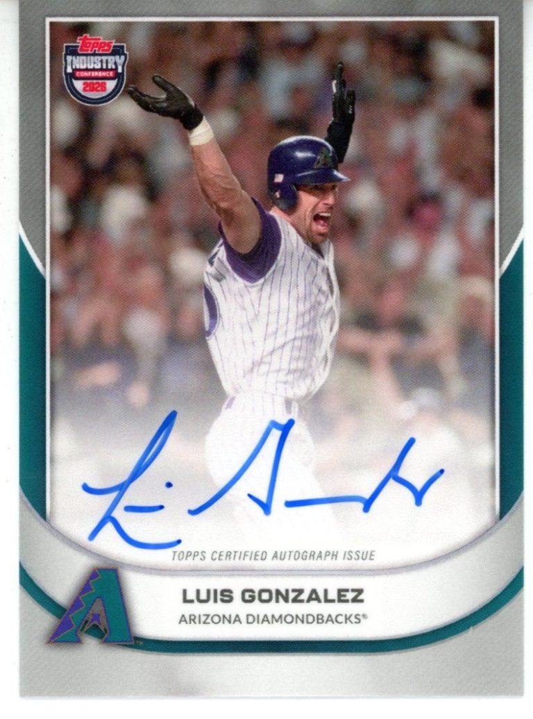 2026 Topps Industry Conference Luis Gonzalez Auto Arizona Diamondbacks 55911