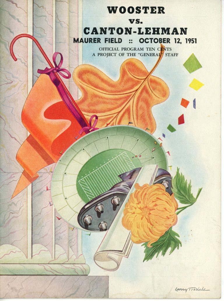 Ohio High School Football Program 10/12/1951 Canten-Lehman v. Wooster 55926