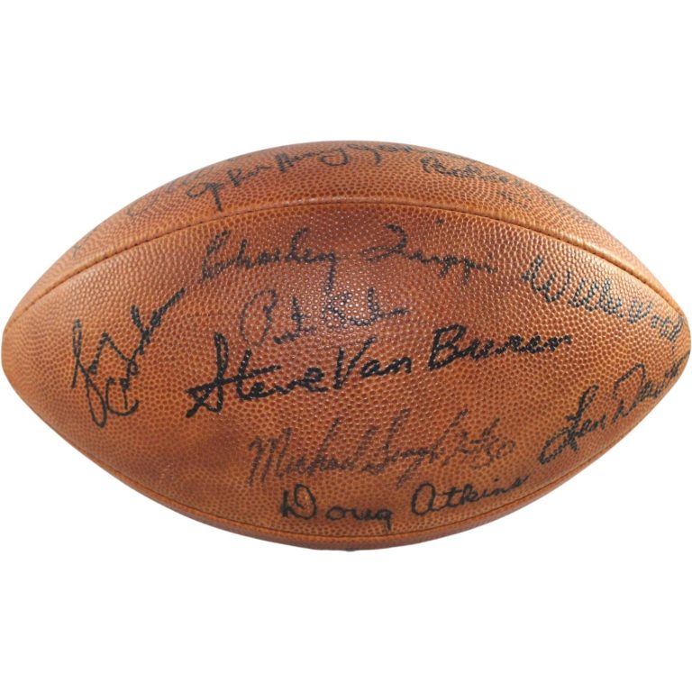 Dawson Csonka Van Buren +13 Autographed Wilson Rozelle NFL Football JSA 56051