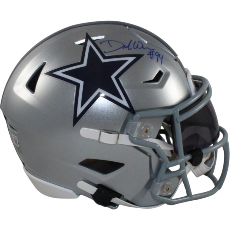 Demarcus Ware Autographed Dallas Cowboys Mid-Size Midi Helmet Beckett 56342