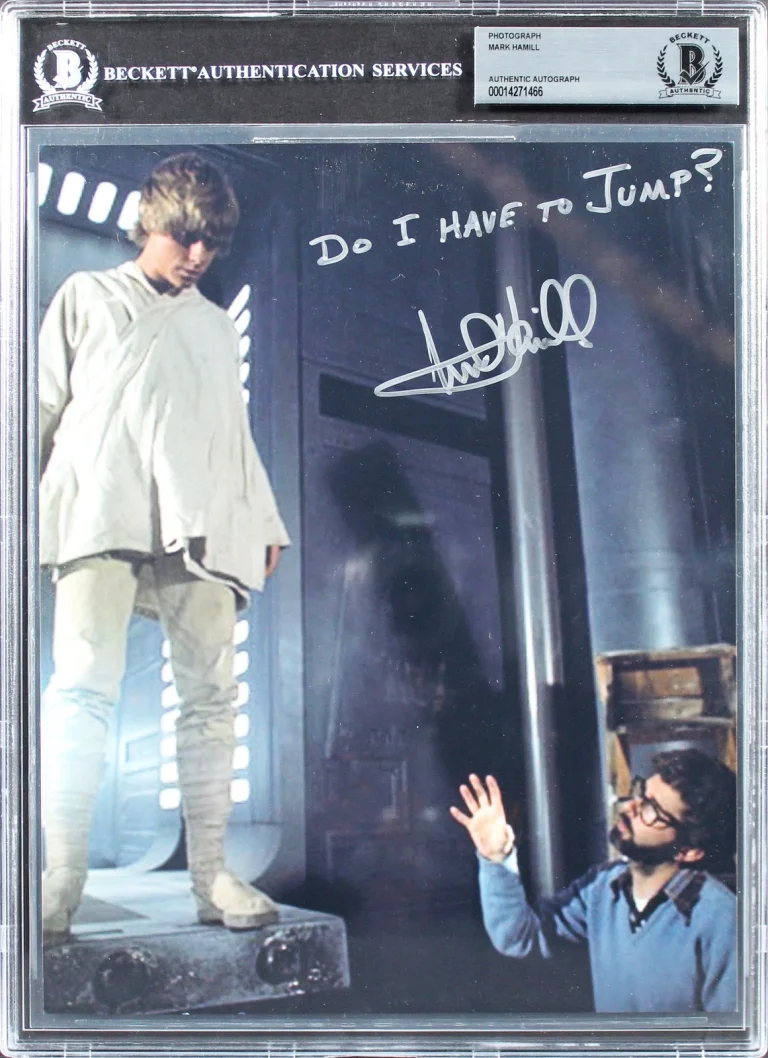 Mark Hamill Star Wars Do I Have To Jump? Authentic Signed 8x10 Photo BAS Slabbed