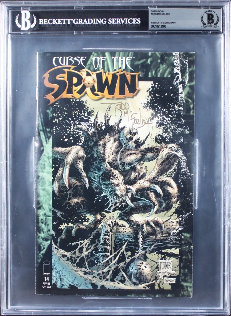 Todd McFarlane Spawn Signed 1997 Curse of the Spawn #14 Comic BAS Slabbed