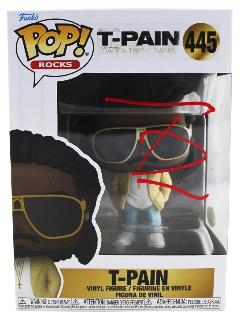 T-Pain Authentic Signed T-Pain #445 Funko Pop Vinyl Figure JSA #CE80215